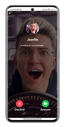 Jeanfils Fake Video Call Screenshot