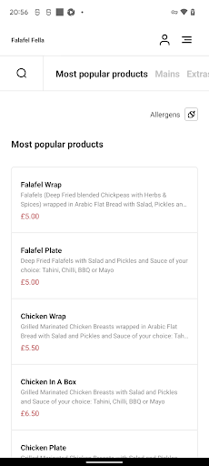 Falafel Fella Screen 3