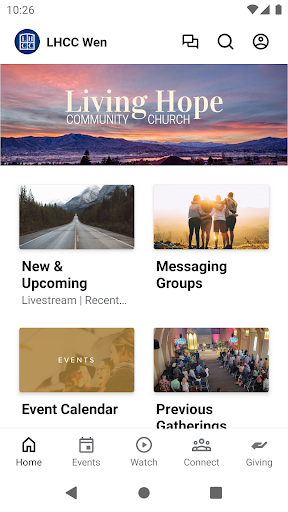 Android application Living Hope CC of Wenatchee screenshort