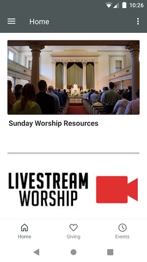 Android application Trinity Church Savannah screenshort