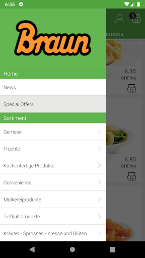 Braun Früchte & Gemüse AG Screen 2