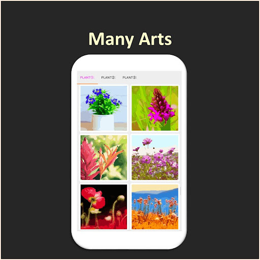 Android application Color by Number - plant screenshort