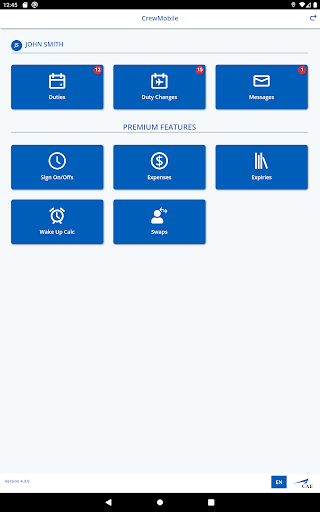 CrewMobile Screenshot