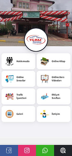 Android application Yılmaz Sürücü Kursu screenshort