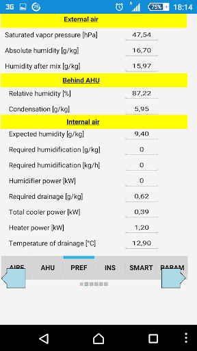 Bilan HVAC Screen 2
