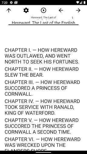 Android application Book, Hereward, The Last of th screenshort
