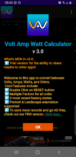 Volt Amp Watt Calculator Varies with device APK screenshots 1