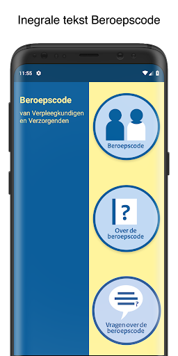 Android application Beroepscode V&V screenshort