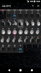 Simple Moon Phase Calendar screenshots 1