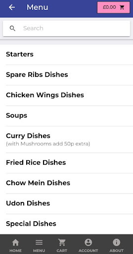 Golden Dragon Chinese Takeaway Screen 2