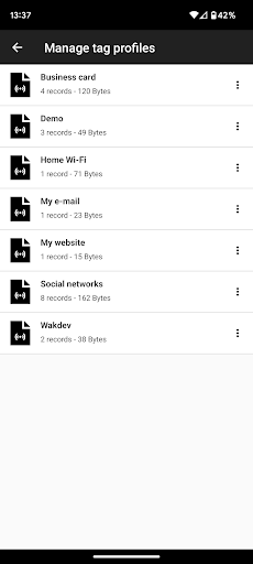 Screenshot of NFC Tools - Pro Edition