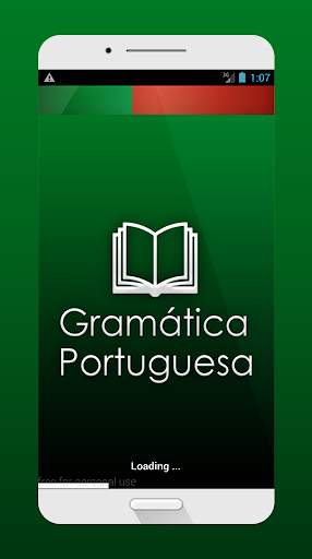 Android application Gramática Portuguesa screenshort