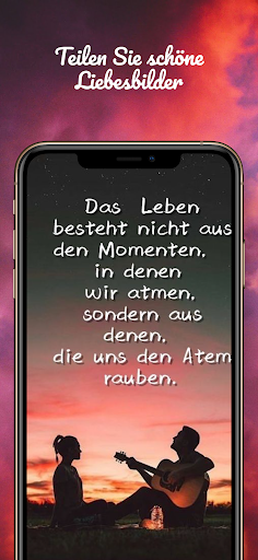 Schöne Liebessprüche & Zitate Screen 2