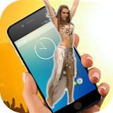 Belly dance on screen icon