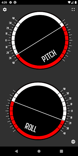 Off-Road Inclinometer Screen 2