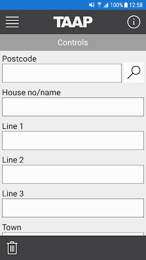 TAAP Forms Screen 2