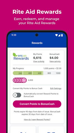 Screenshot of Rite Aid Pharmacy