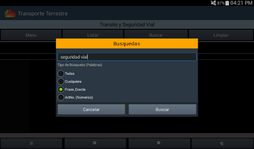 Transporte y Seguridad Vial de