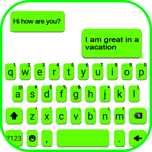 Neon Green Chat Keyboard Theme  Icon
