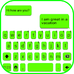 Cover Image of Download Neon Green Chat Keyboard Theme  APK