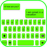 Neon Green Chat Keyboard Theme icon