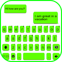 Тема для клавиатуры Neon Green Chat