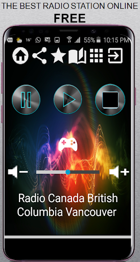 Android application Radio Canada British Columbia screenshort