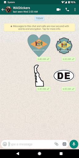 Delaware Emoji for WhatsApp Screen 3