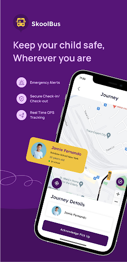 Android application SkoolBus screenshort