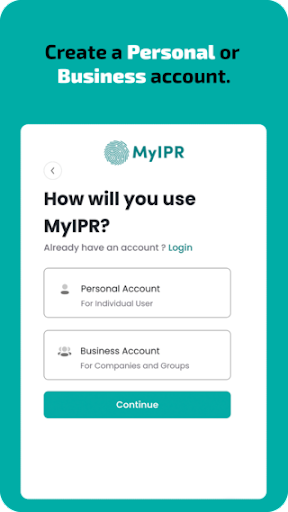 MyIPR Screen 3