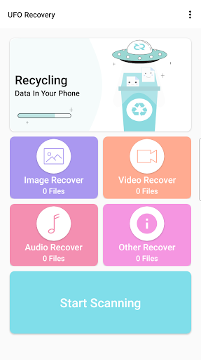 Android application UFO Recovery - Restore Files screenshort