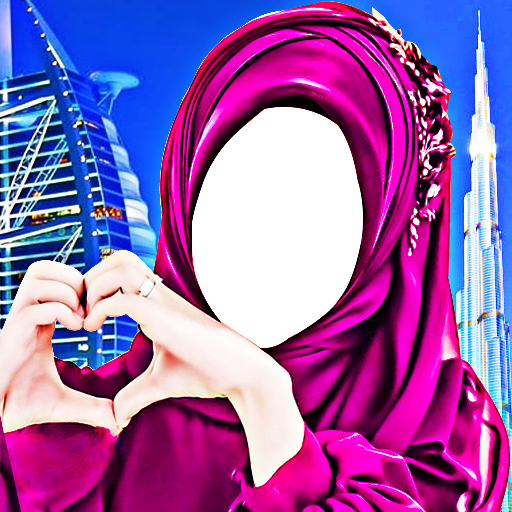 Hijab fashion suit photo maker logo
