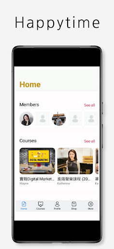 Android application Happytime screenshort