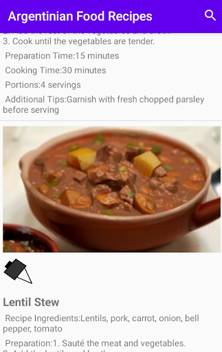 Argentine Food Recipes Screen 2
