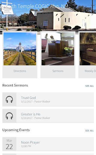 Android application Faith Temple COGIC Abq, NM screenshort