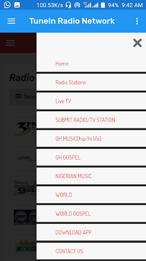 World Radio Stations Screen 2