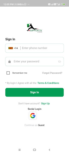 supportlk Screen 2