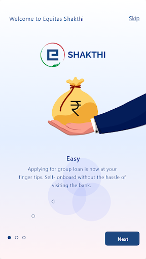 Android application Equitas Shakthi screenshort