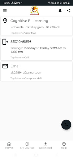 Cognitive E - Learning Screen 2
