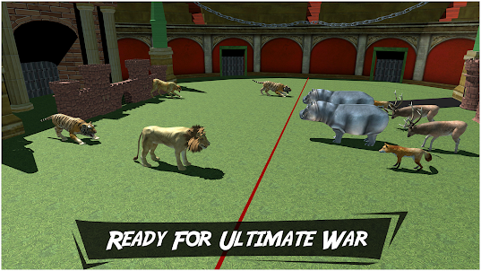 Jogo batalha de guerra animal