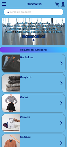 Android application Lavanderia Mamma Mia screenshort