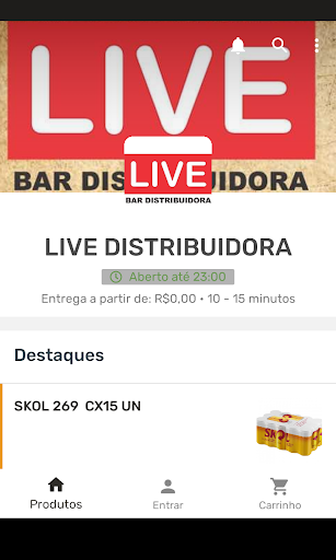 Android application LIVE BAR screenshort
