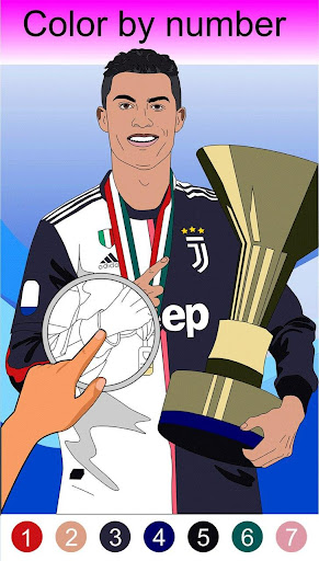 Live football coloring by number