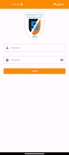 Android application ACDS Gestão screenshort