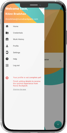 Nurse Backpack License Manager Screen 2
