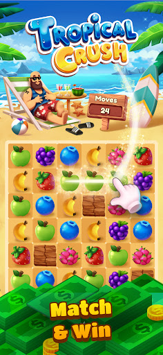 Android application Tropical Crush: Win Real Cash screenshort