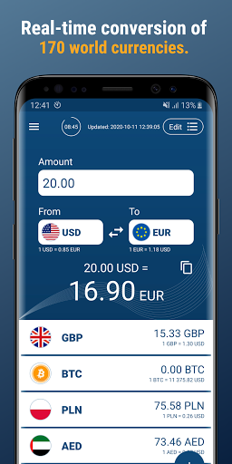 Android application Offline Currency Converter screenshort