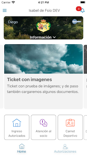 Android application OpenKey iPark screenshort