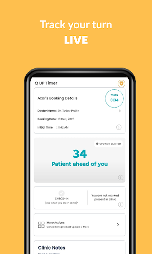 Dr Parikh Clinic App Screen 2