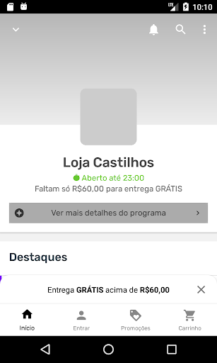 Android application Loja Castilhos screenshort